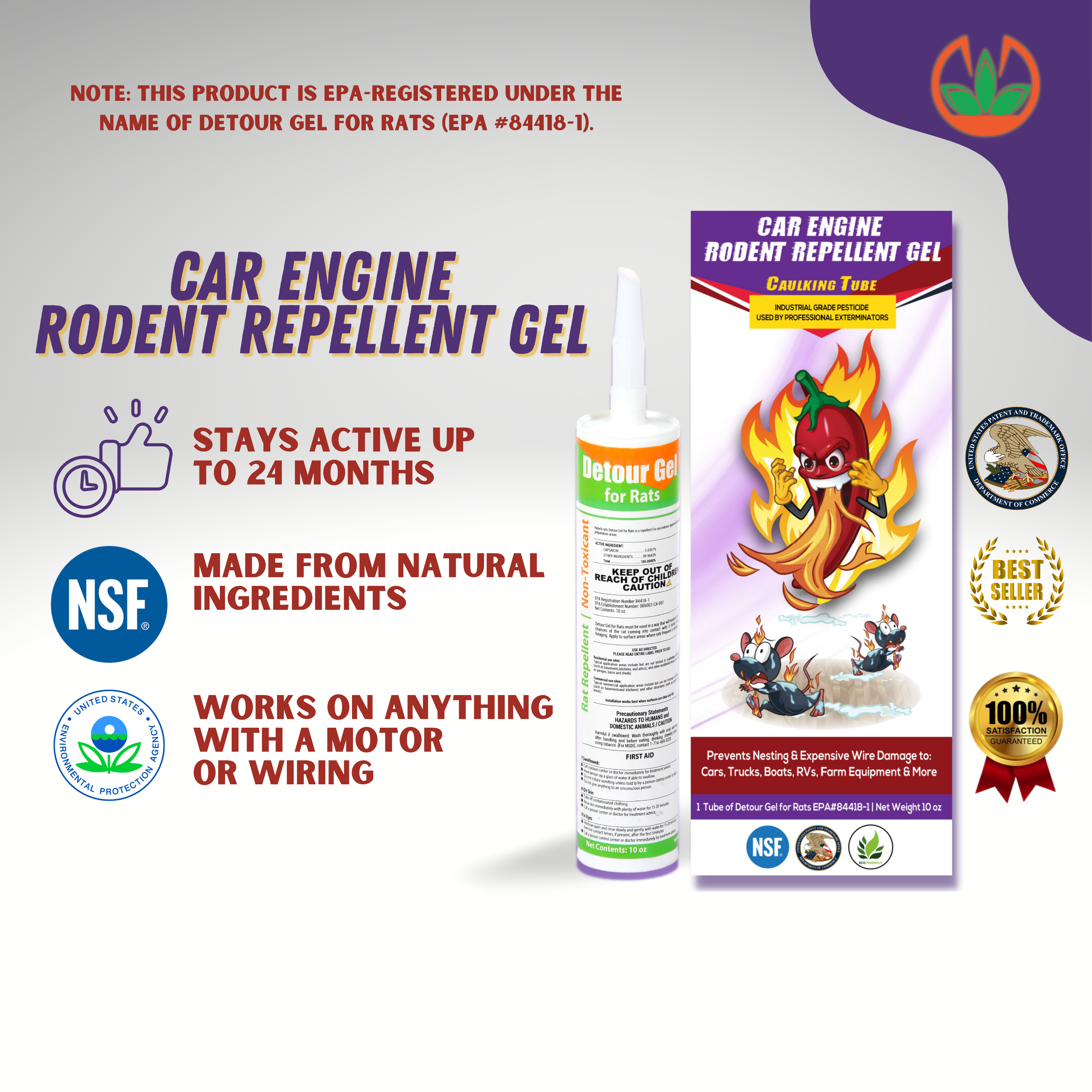 Car Engine Rodent Repellent Gel